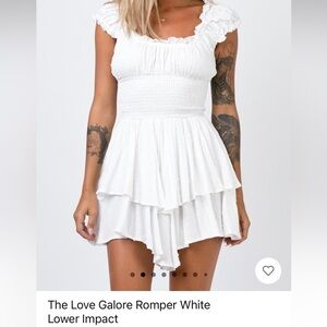 Princess Polly White The Love Galore Romper